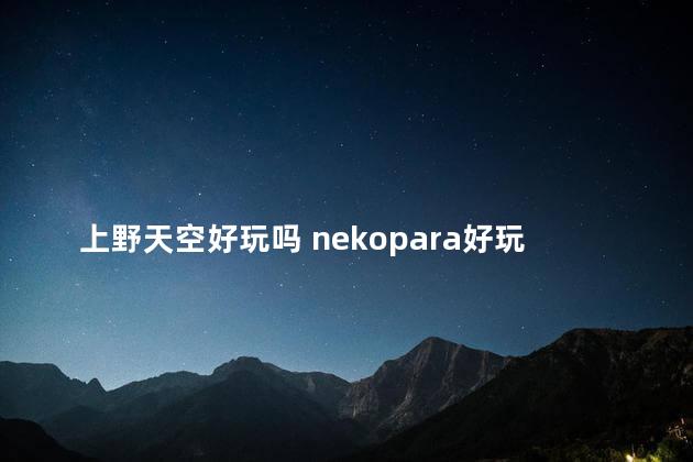 上野天空好玩吗 nekopara好玩吗